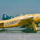 The Blue Angel’s yellow plane, a Grumman F8F Bearcat named Beetle Bomb. (Bill Larkins)